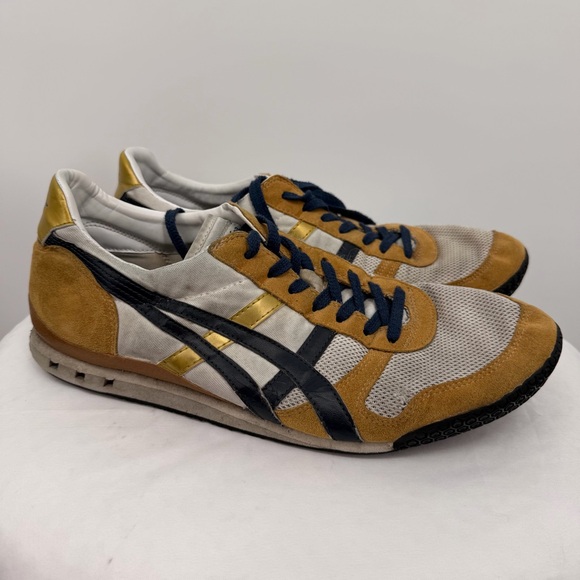 Onitsuka Tiger Retro Sneakers Tan Navy Yellow Men’s 11.5 / EU 46 - Picture 5 of 13